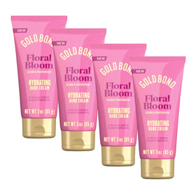 Gold Bond front packaging showing 3 oz floral bloom tubes and benefits