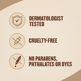 Gold Bond label close-up highlighting dermatologist-tested, clean formula