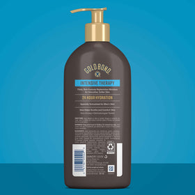 Gold Bond lotion texture swatch showing rich cream for deep hydration