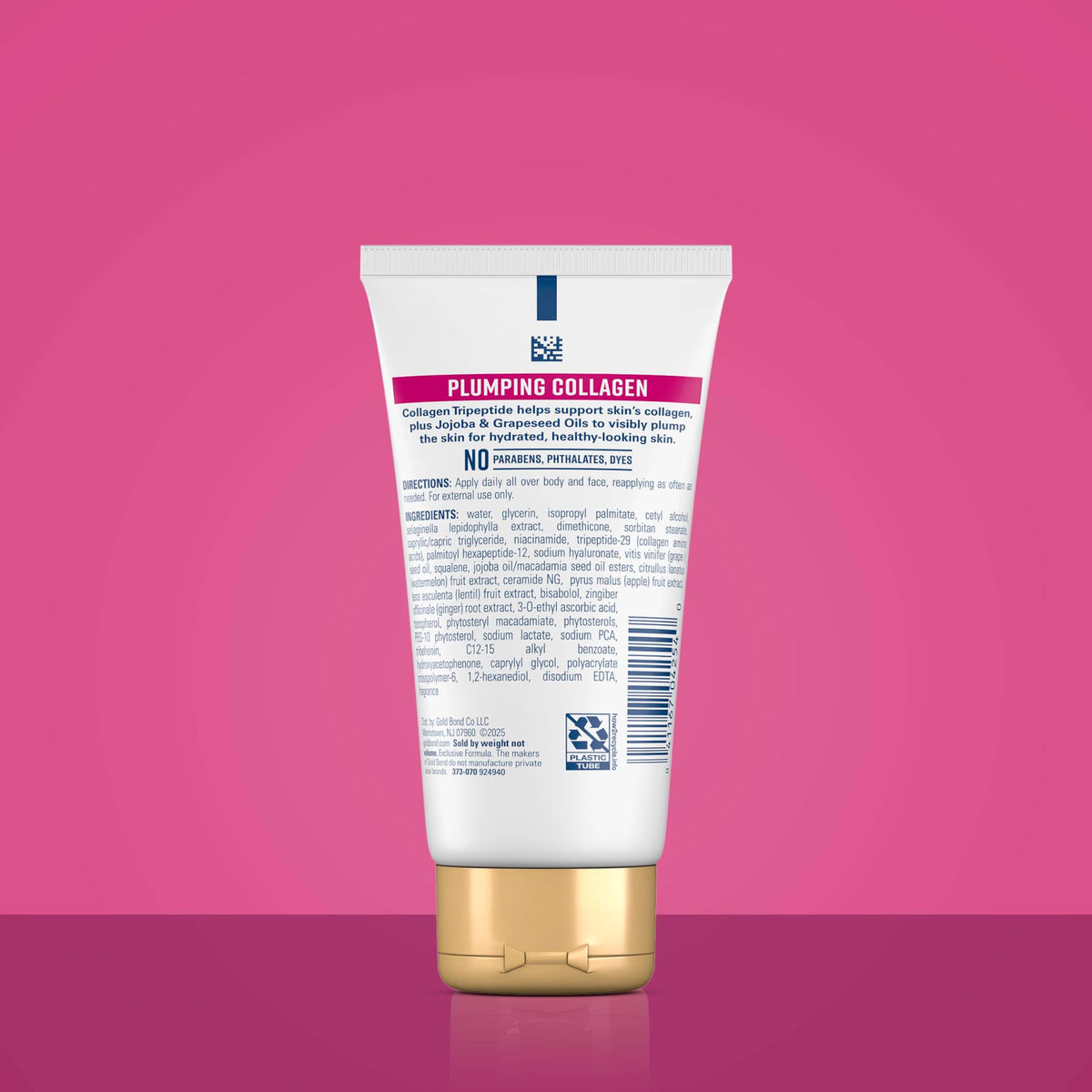 Gold Bond texture close-up showing silky serum-lotion, highlights quick absorption benefit