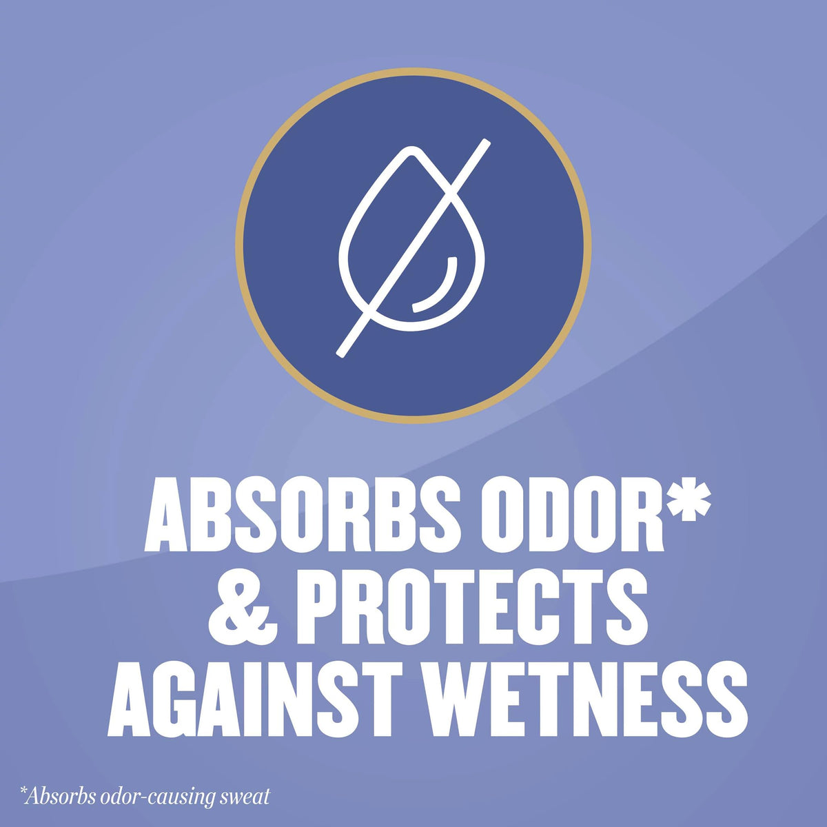 Gold Bond product in use on feet reducing dampness and preventing odor