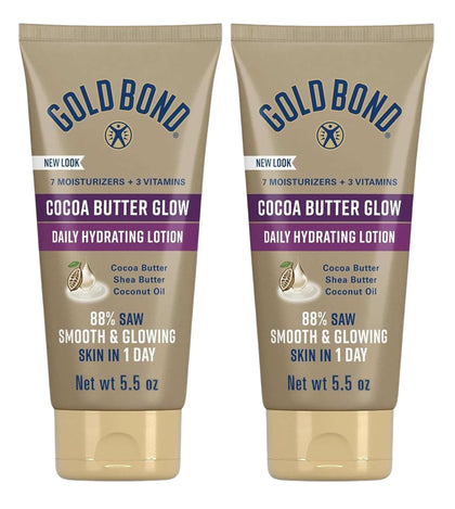 Gold Bond front packaging showing two 5.5 oz jars and product benefits