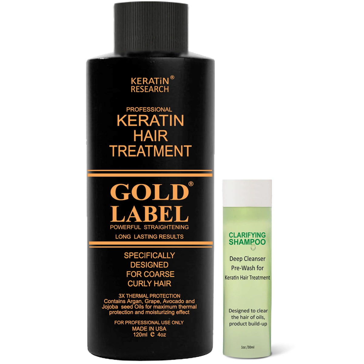 GOLD LABEL front packaging showing kit contents and professional branding benefit salon-quality results