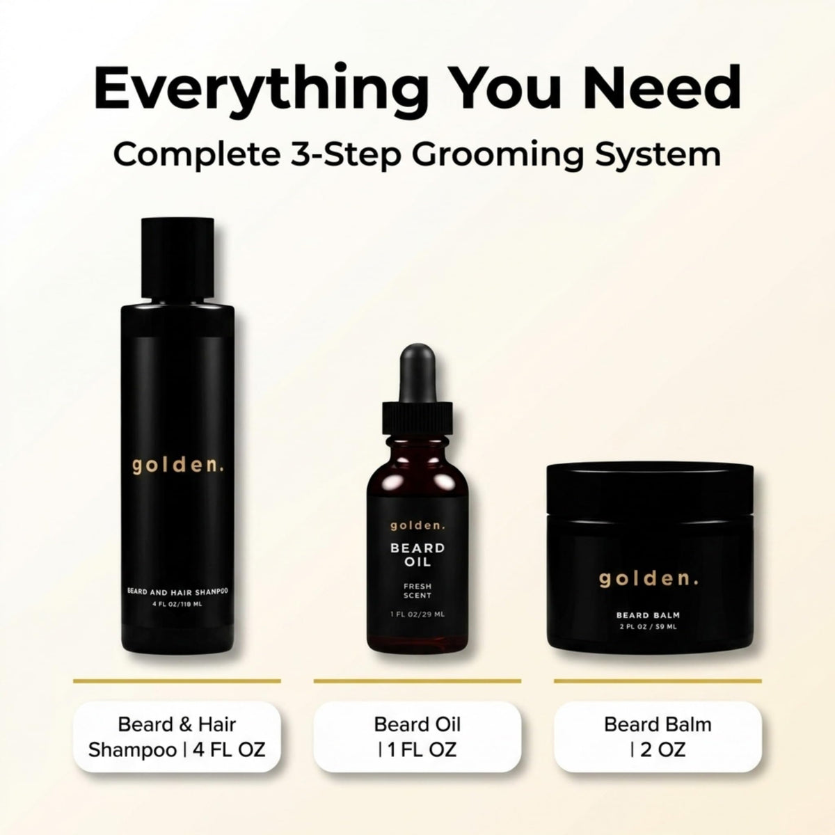 Golden Grooming Company lifestyle bathroom scene showing daily ritual