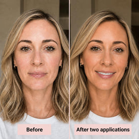 GOLDEN STAR BEAUTY on bathroom vanity showing daily skincare routine
