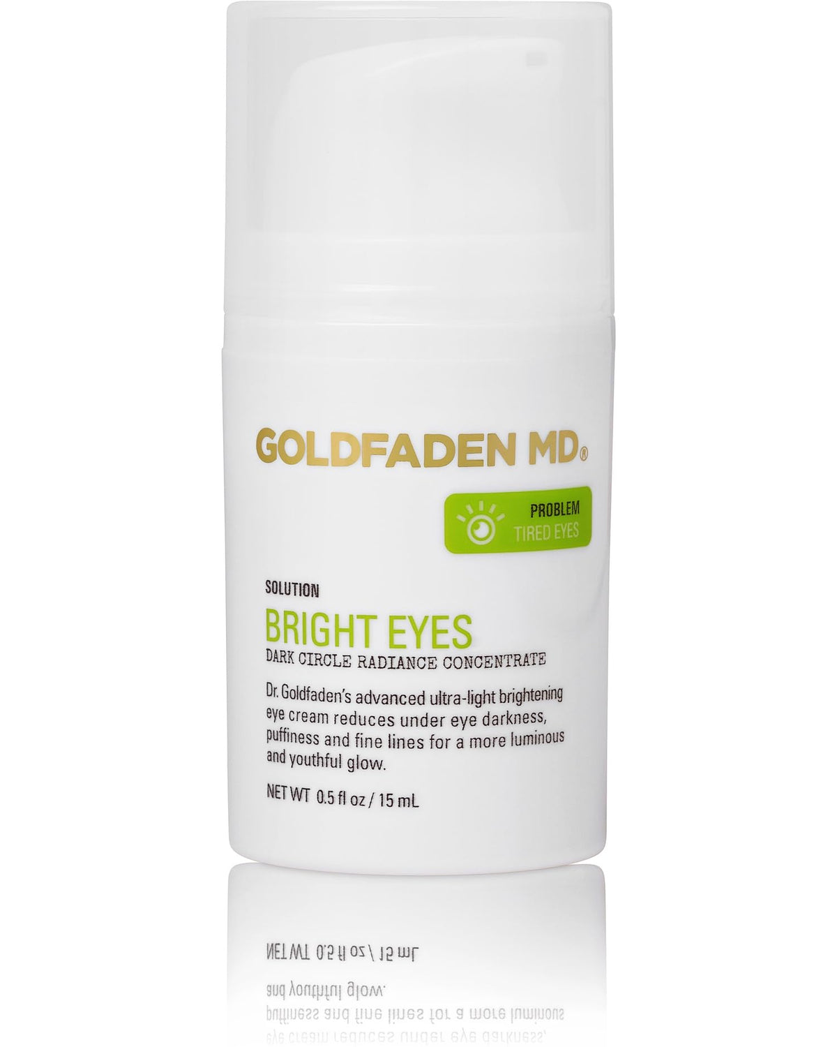 GOLDFADEN MD front packaging showing product benefit and compact design