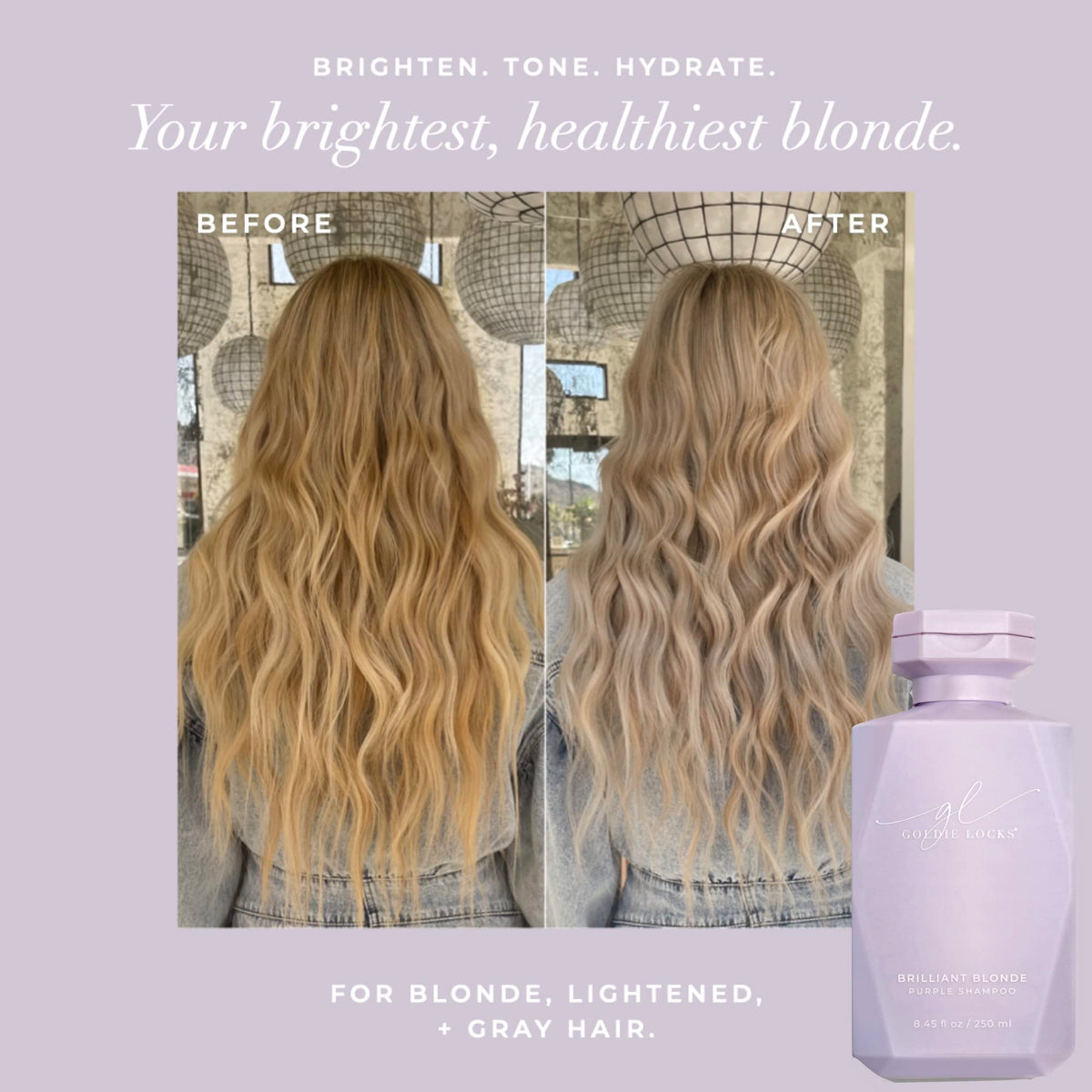 goldie locks close-up label showing ingredients and clean formula