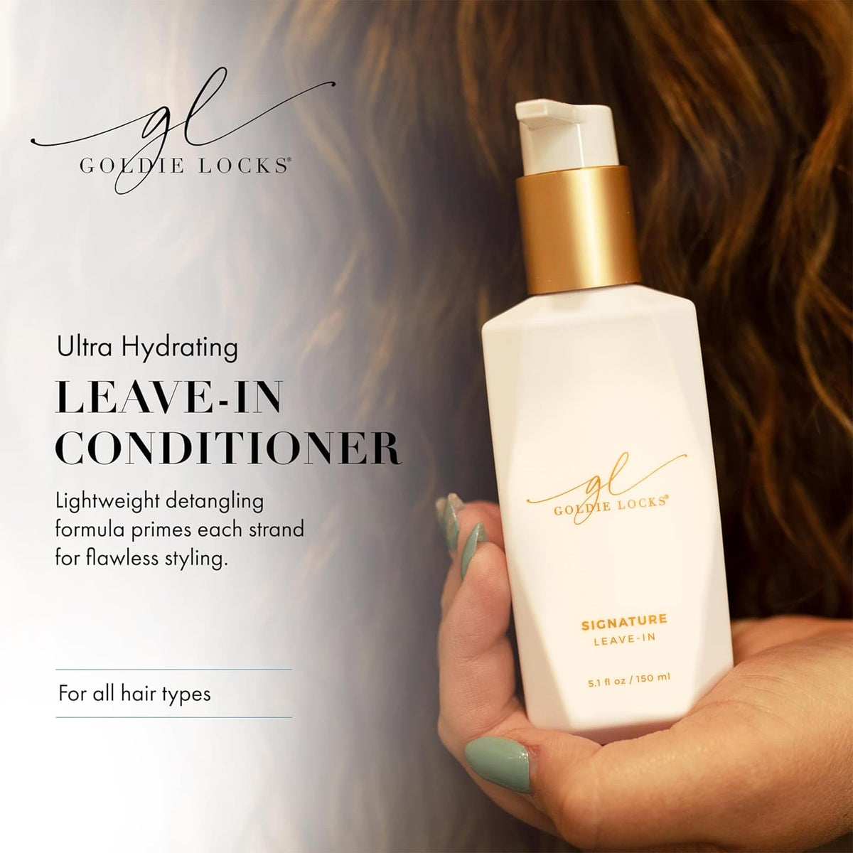 Goldie Locks oil-texture close-up showing nourishing shine without heaviness
