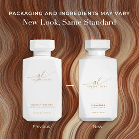 Goldie Locks conditioner texture on palm demonstrating lightweight non-greasy moisture