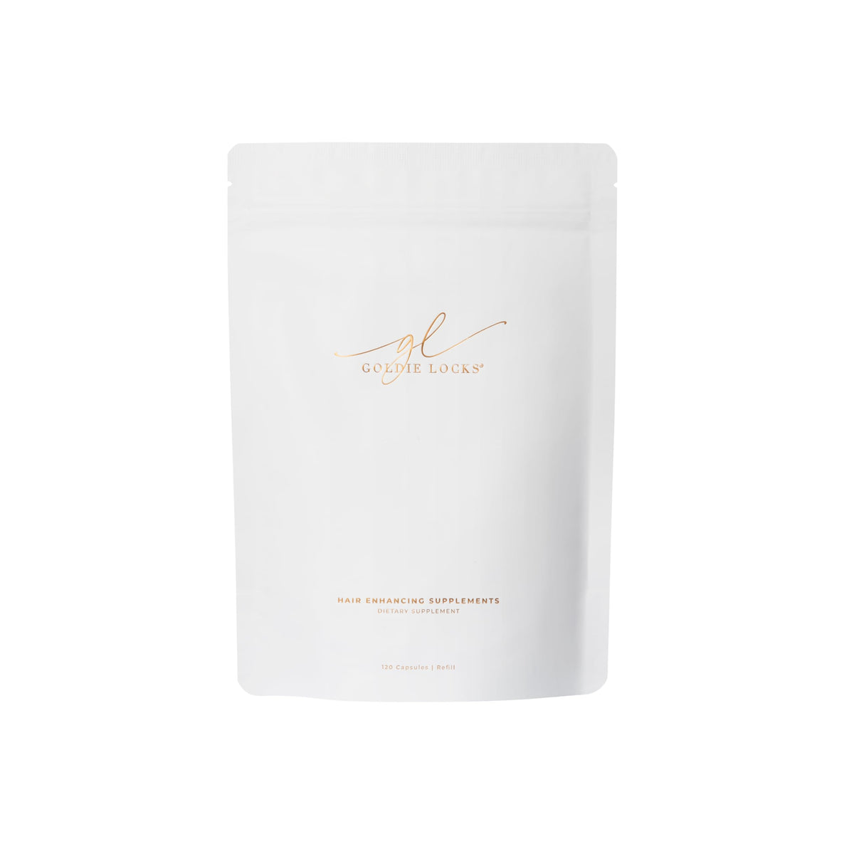 Goldie Locks front packaging showing refill bottle and benefits