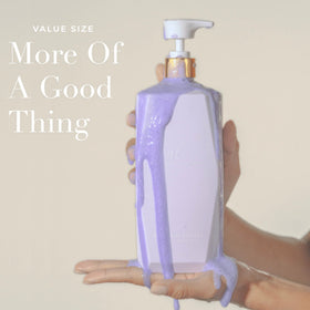 goldie locks bottle on bathroom shelf suggesting daily routine