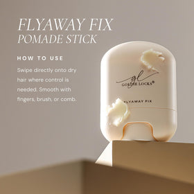 Goldie Locks pomade stick with agave and cupuaçu butter visuals indicating hydrating botanicals