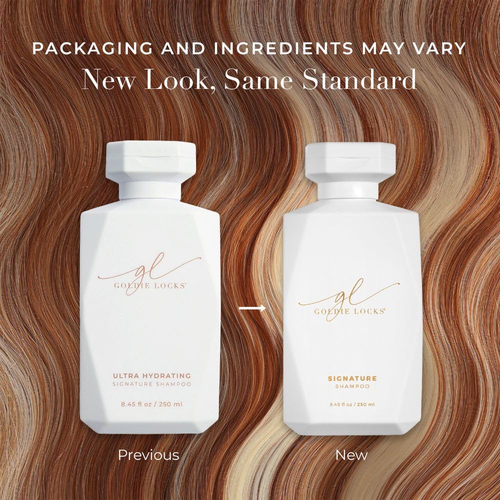 Goldie Locks label close-up highlighting ingredients and scent benefits