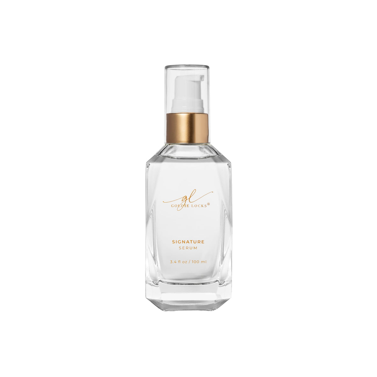 Goldie Locks front packaging bottle showing product and benefits