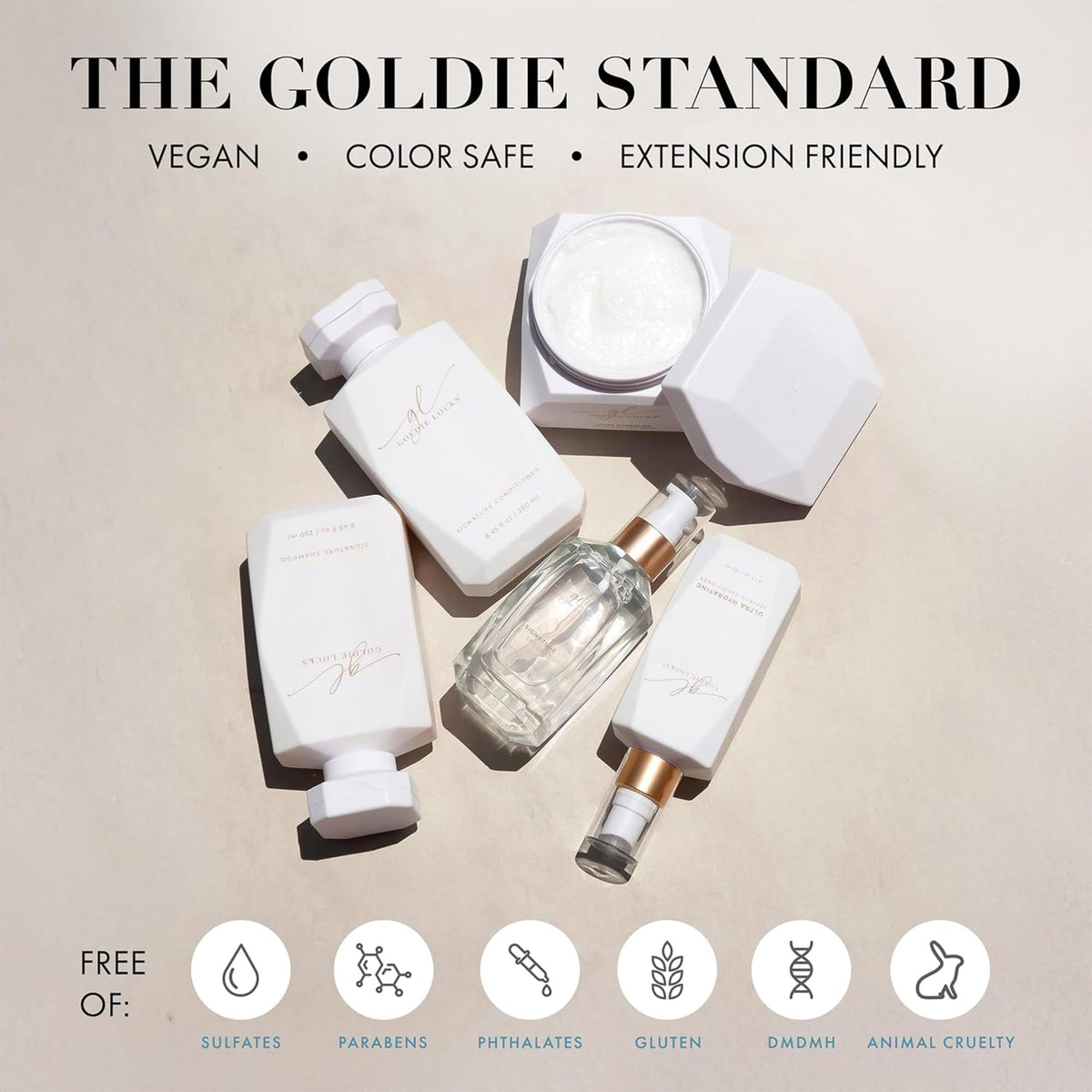 Goldie Locks bottle in hand for size comparison, travel-friendly 4 fl oz convenience