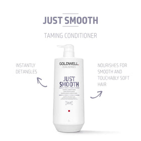 Goldwell 1L bottle next to a hand for size reference and convenience
