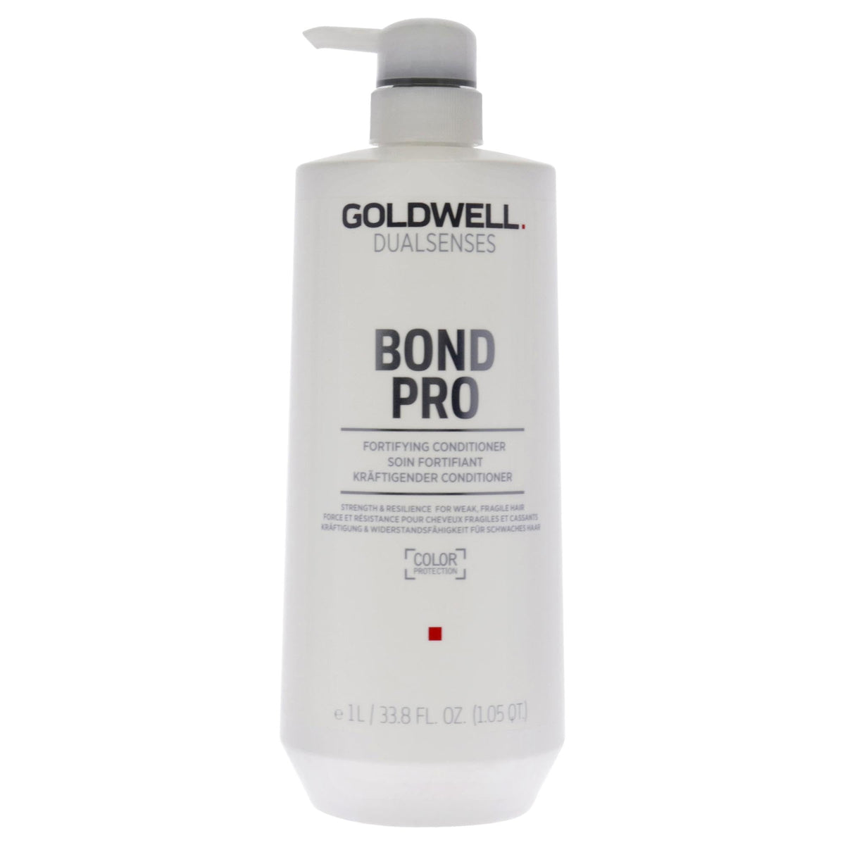Goldwell Bond Pro front bottle showing label and 1L size benefit