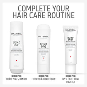 Goldwell Bond Pro bottle in hand demonstrating 1L scale and value benefit