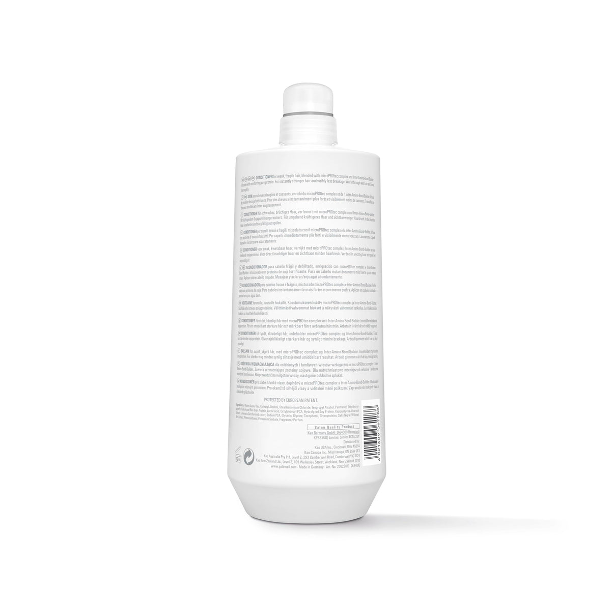Goldwell Bond Pro pump dispenser delivering controlled product use benefit