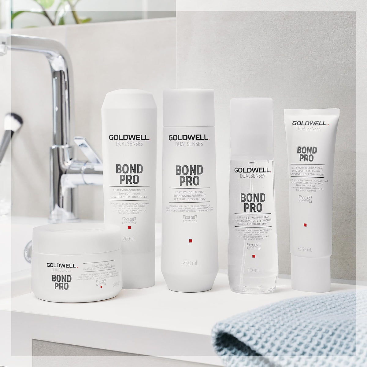 Goldwell Bond Pro used in salon setting showing professional results benefit