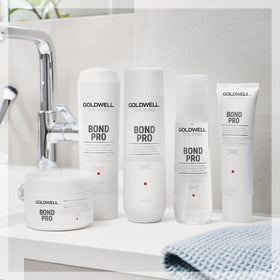 Goldwell Bond Pro used in salon setting showing professional results benefit