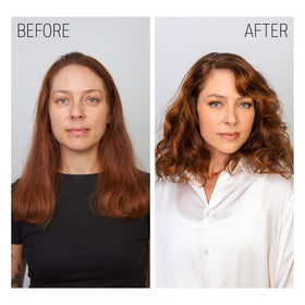 Goldwell bundling gel in hand ready to apply for defined curls