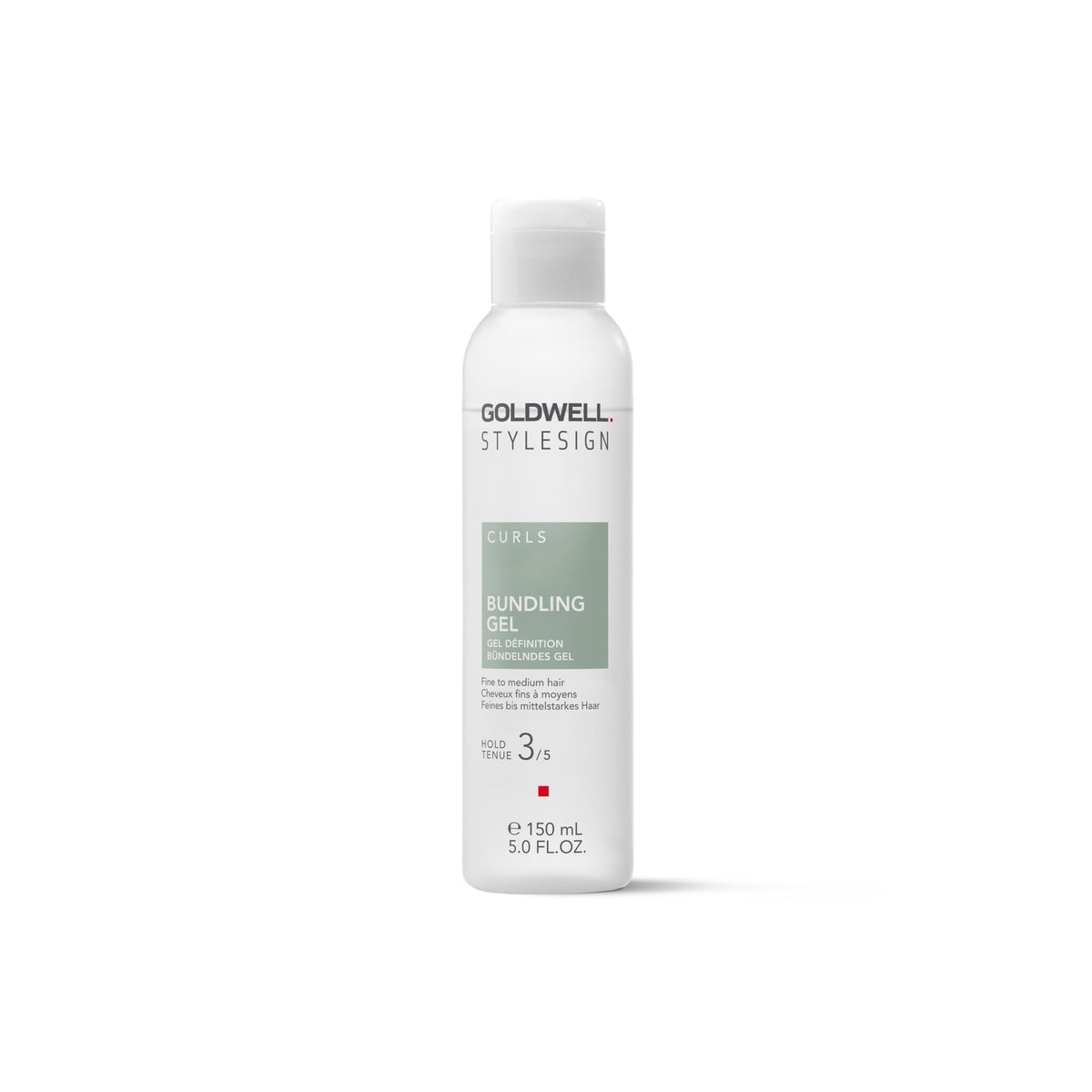 Goldwell bundling gel front packaging showing bottle and label benefits