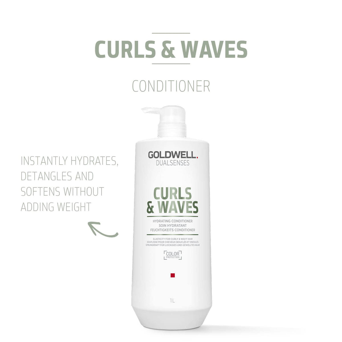Goldwell conditioner creamy texture close-up demonstrating lightweight hydration