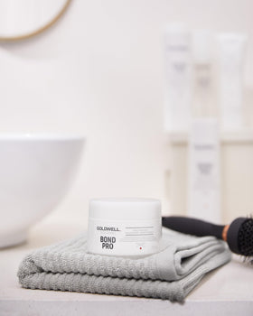 Goldwell Dualsenses applied to wet hair showing fast 60-second treatment benefit