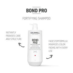 Goldwell before and after hair comparison showing reduced breakage and smoother look