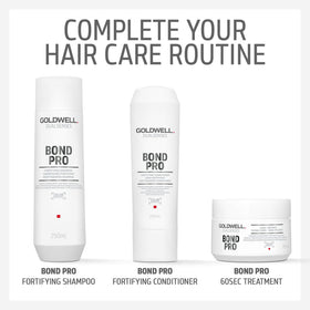 Goldwell Dualsenses on bathroom shelf in lifestyle scene signaling salon-quality home care