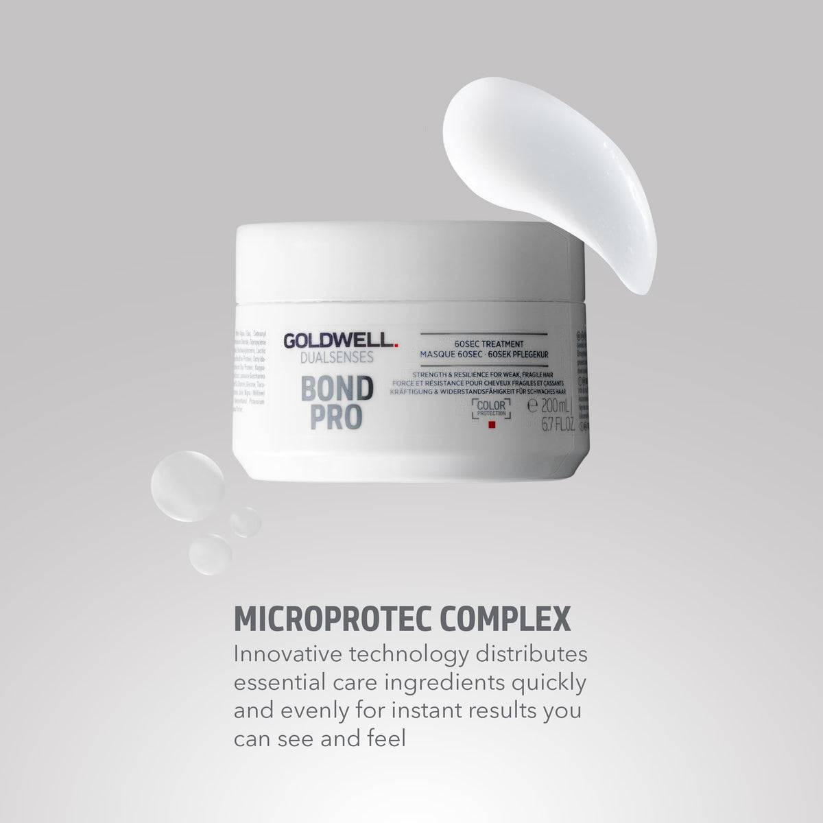 Goldwell Dualsenses pump close-up illustrating convenient dispensing and controlled use