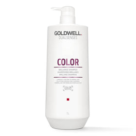 Goldwell bottle front label displaying product name and color benefits