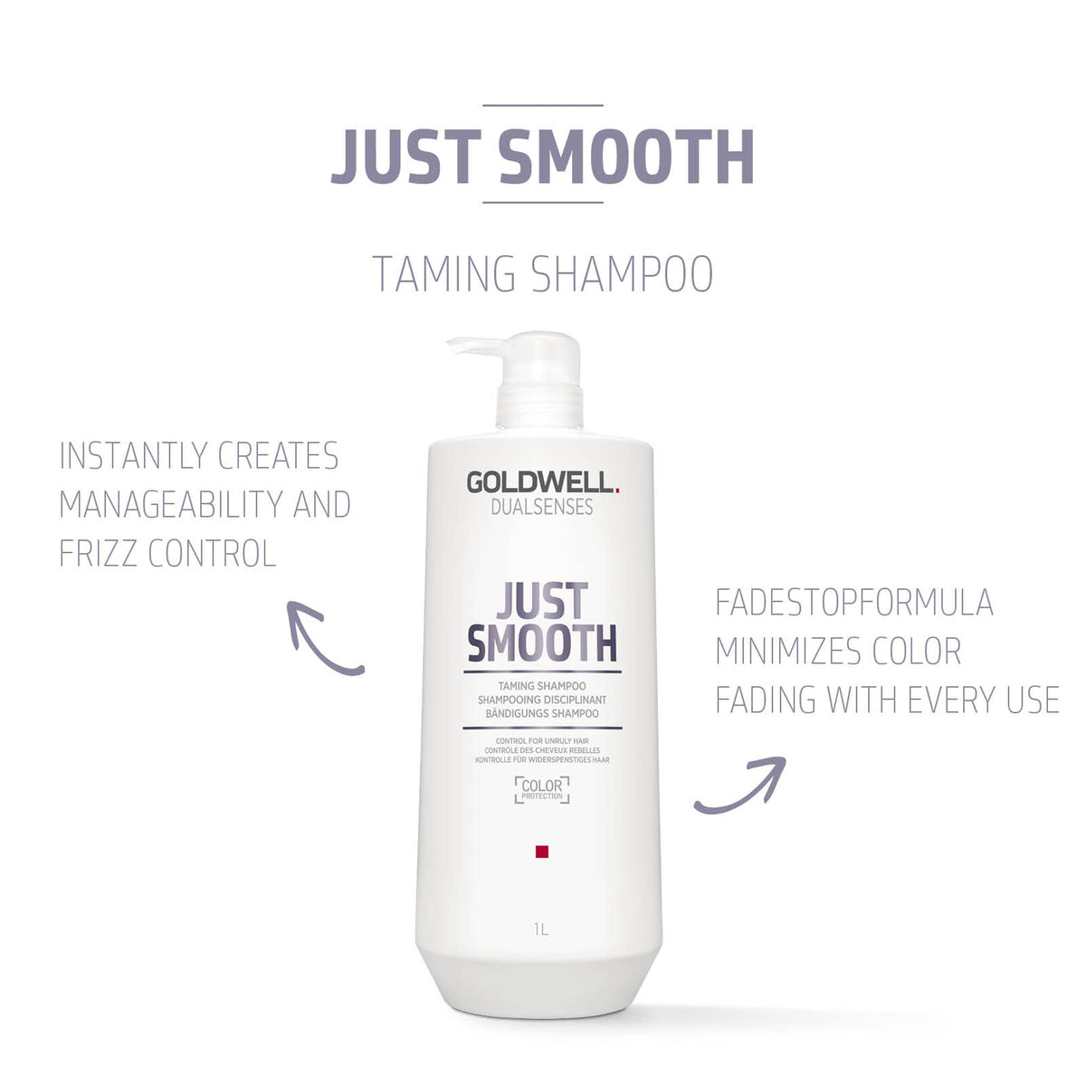 Goldwell back label with ingredient list and product details benefit