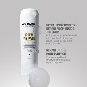Goldwell pump top close-up enabling easy dispensing and salon efficiency