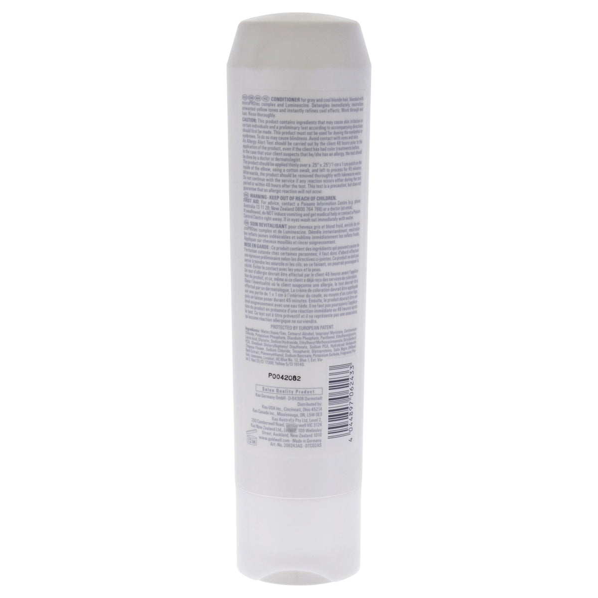Goldwell Dualsenses Silver Conditioner creamy texture close-up for smooth detangling