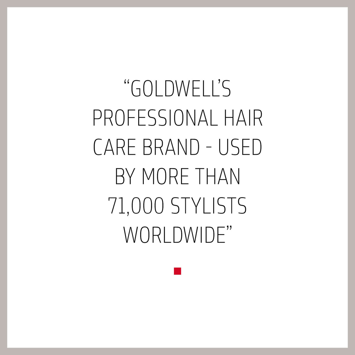 Goldwell label detail highlighting MicroPROtec Complex and FadeStopFormula benefit