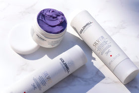 Goldwell product staged in bathroom showing salon-quality at-home care benefit