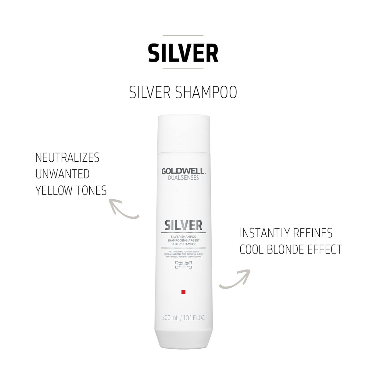 Goldwell bottle pump dispensing shampoo for easy application benefit