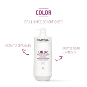 Goldwell conditioner texture close-up showing creamy, lightweight formula