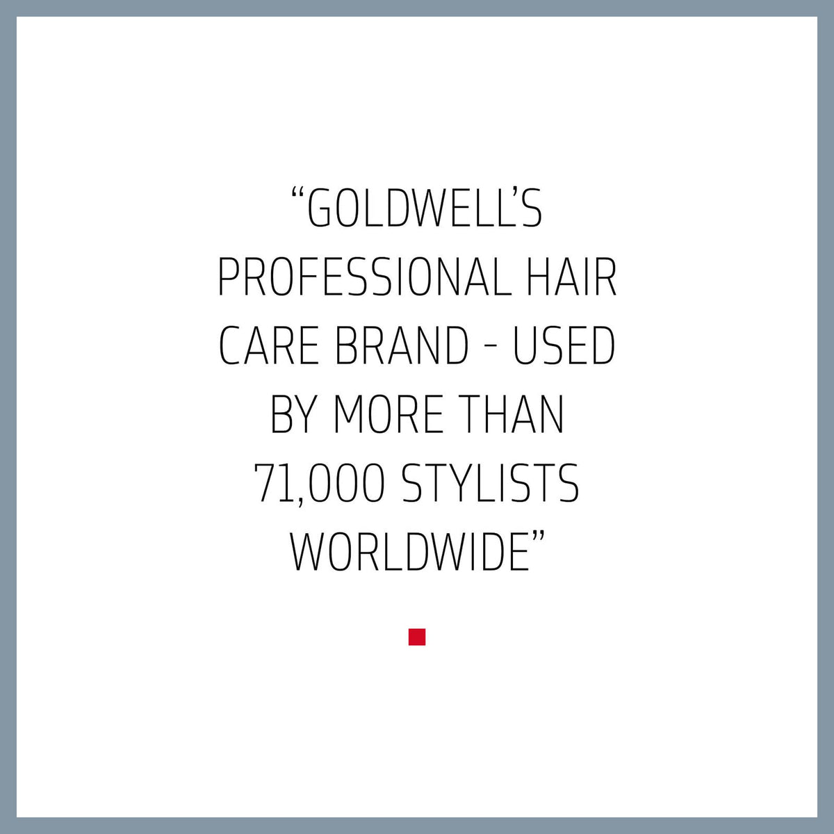 Goldwell product in use on wet hair showing instant lift benefit