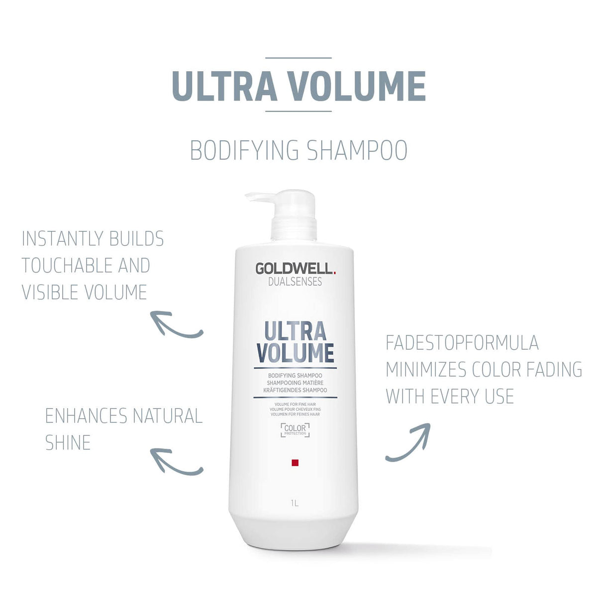 Goldwell creamy lather texture demonstrating lightweight lift and shine