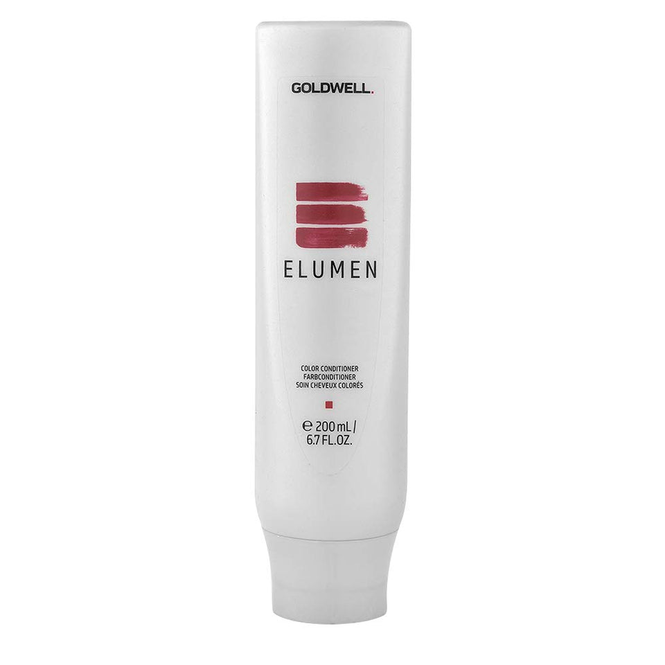 Goldwell Elumen conditioner front packaging showing tube and brand for color protection