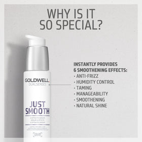Goldwell Just Smooth next to ruler for clear size and 100ml scale