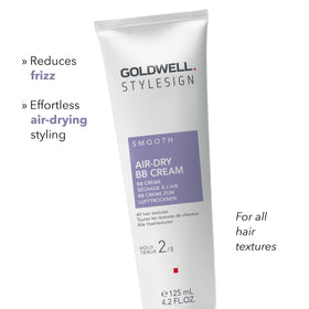 Goldwell label close-up showing marine bamboo and color-safe benefits