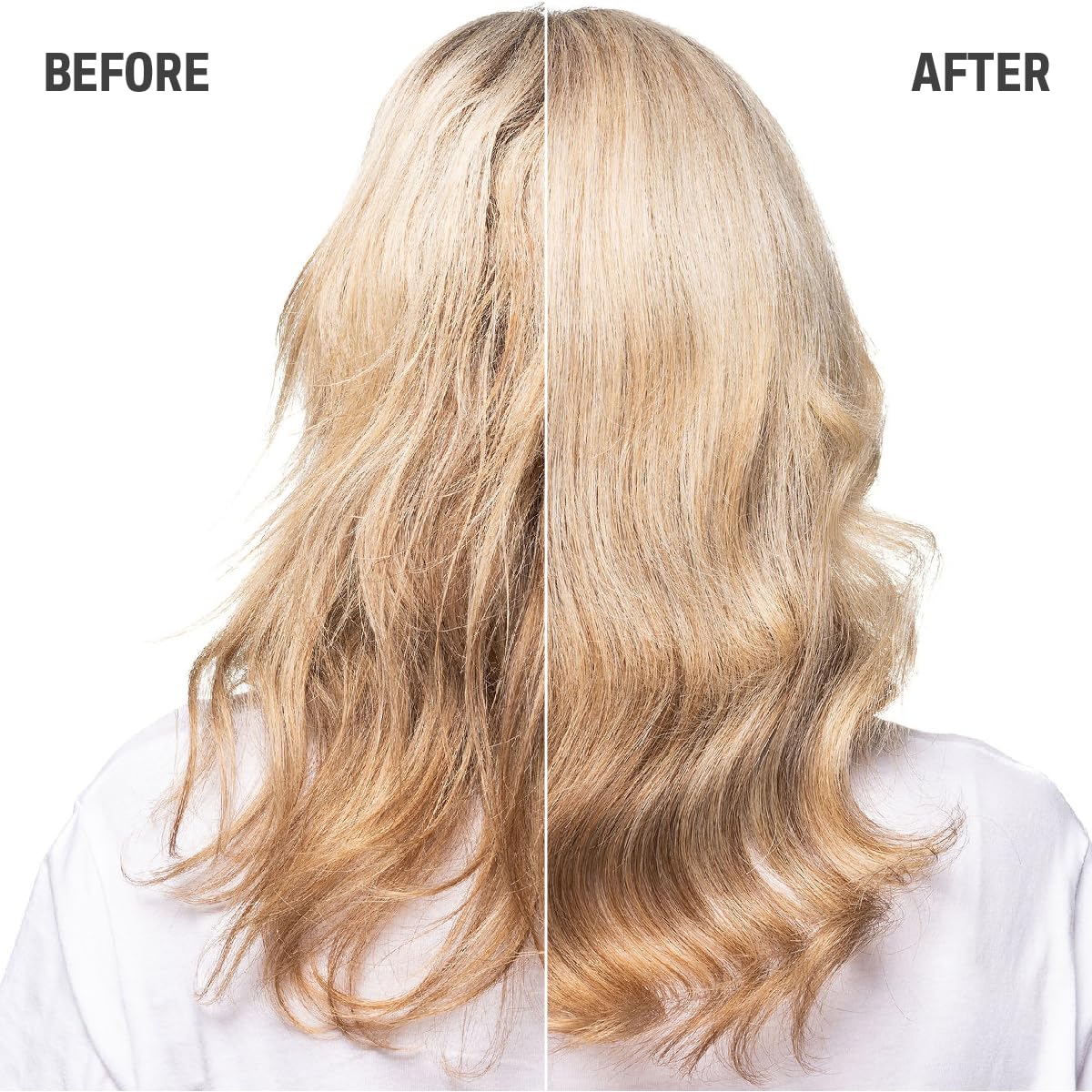Goldwell Luminescine tech illustration showing enhanced visible light for shine