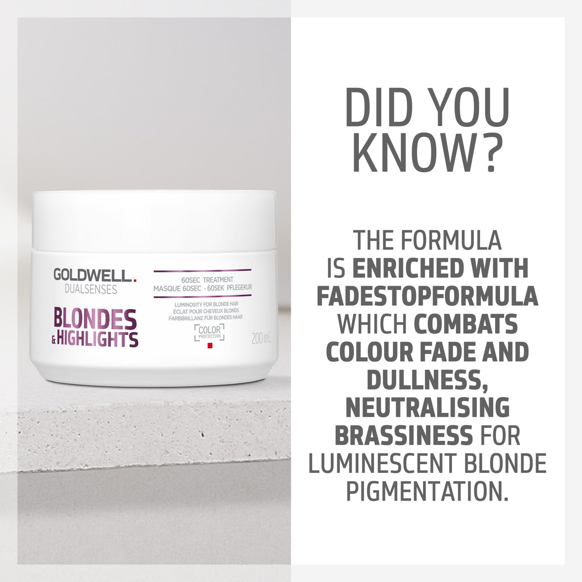 Goldwell cream texture close-up showing smooth formula for quick absorption