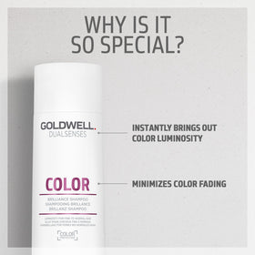 Goldwell creamy foam in hand illustrating gentle lather and mild cleansing effect