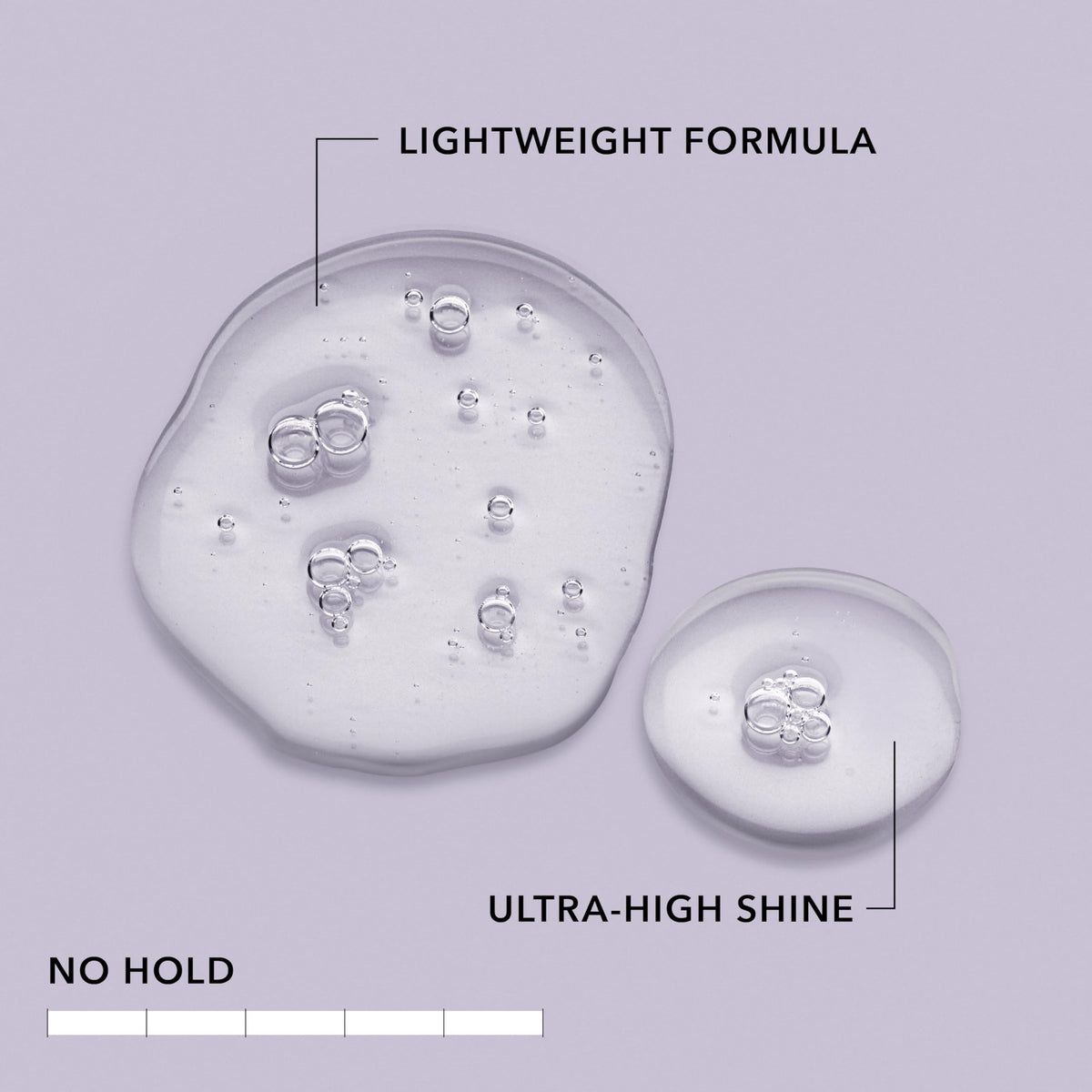 Goldwell oil texture on hand demonstrating lightweight absorbency and shine