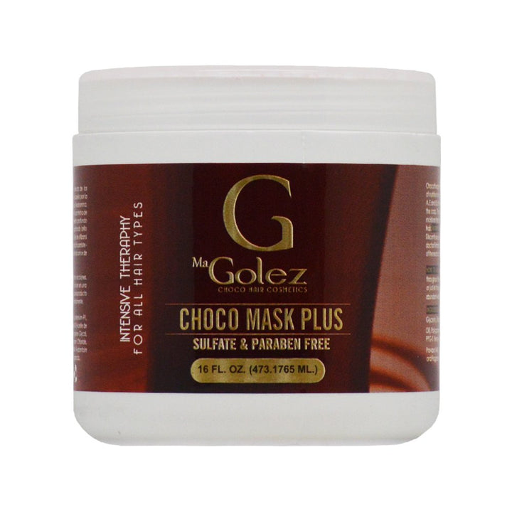 Golez Choco Hair Cosmetics jar front view showing rich mask and moisturizing benefit